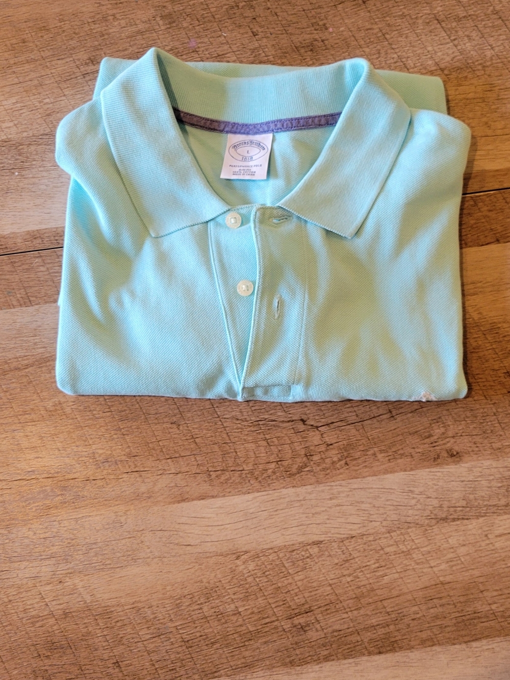 Brooks Brothers Light Mint Green Polo Shirt